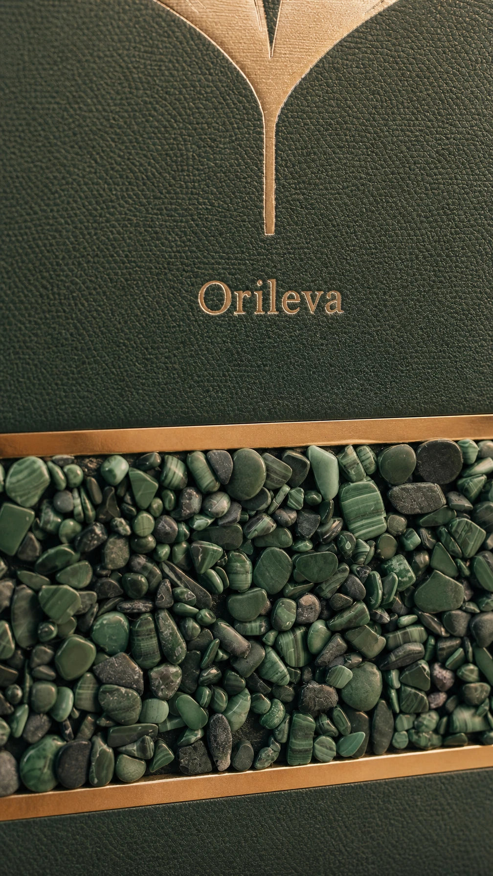 An Orileva handcrafted leather journal