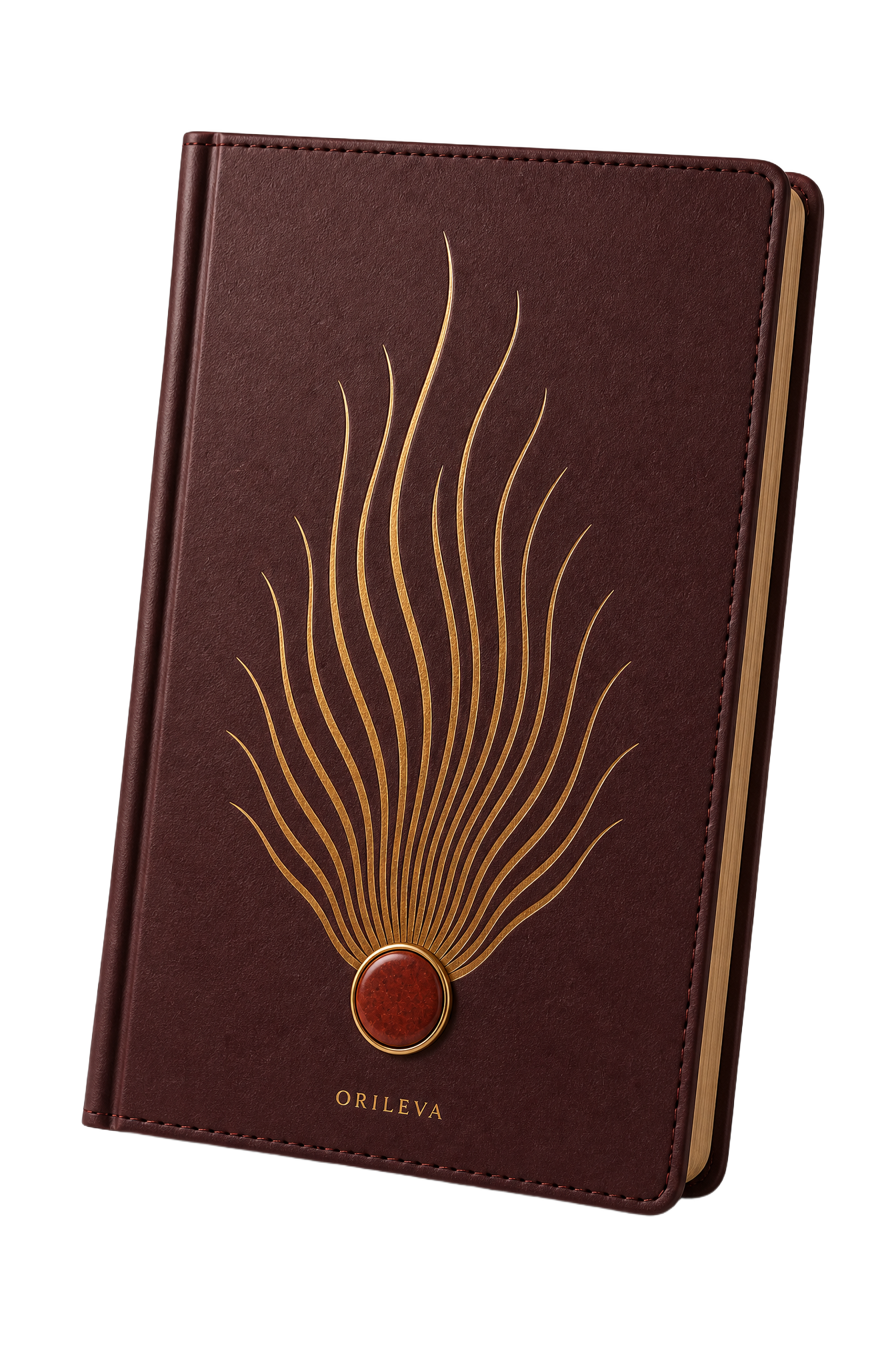 The Ember Journal Fire and red jasper card